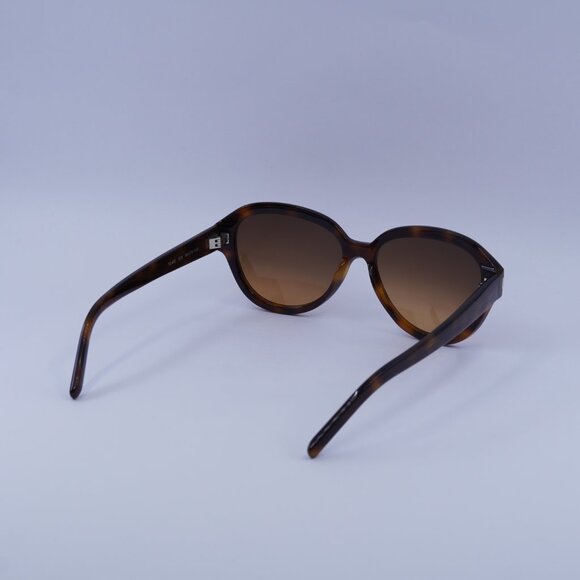 Saint Laurent SL400 003 Sunglasses Havana Oval Frame, Brown Lenses - Picture 5 of 11